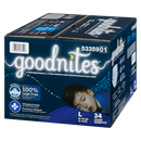 Huggies Goodnites Giga Pack Boys S5 34'S | Case of 1 | Bulk Diapers