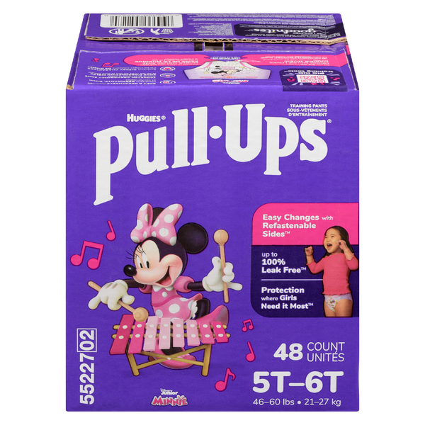 Huggies Training Pants Pull-Ups Girls Size 5T-6T (1X48S)