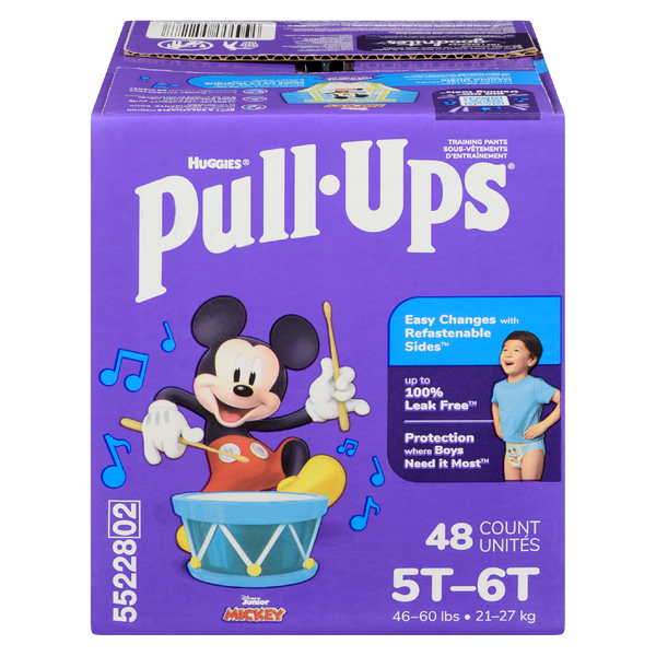 Huggies Training Pants Pull-Ups Boys Size 5T-6T(1X48'S)