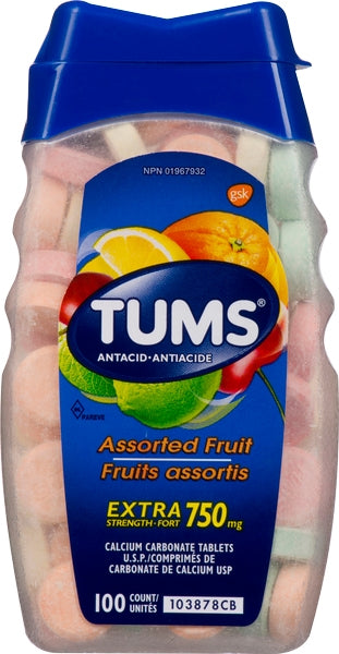 Tums Extra Strength Assorted Fruit  ( 6 X 100'S )