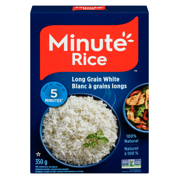 Minute Rice Long Grain White (12X350G)