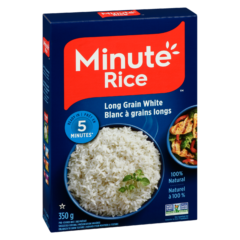 Minute Rice Long Grain White (12X350G)