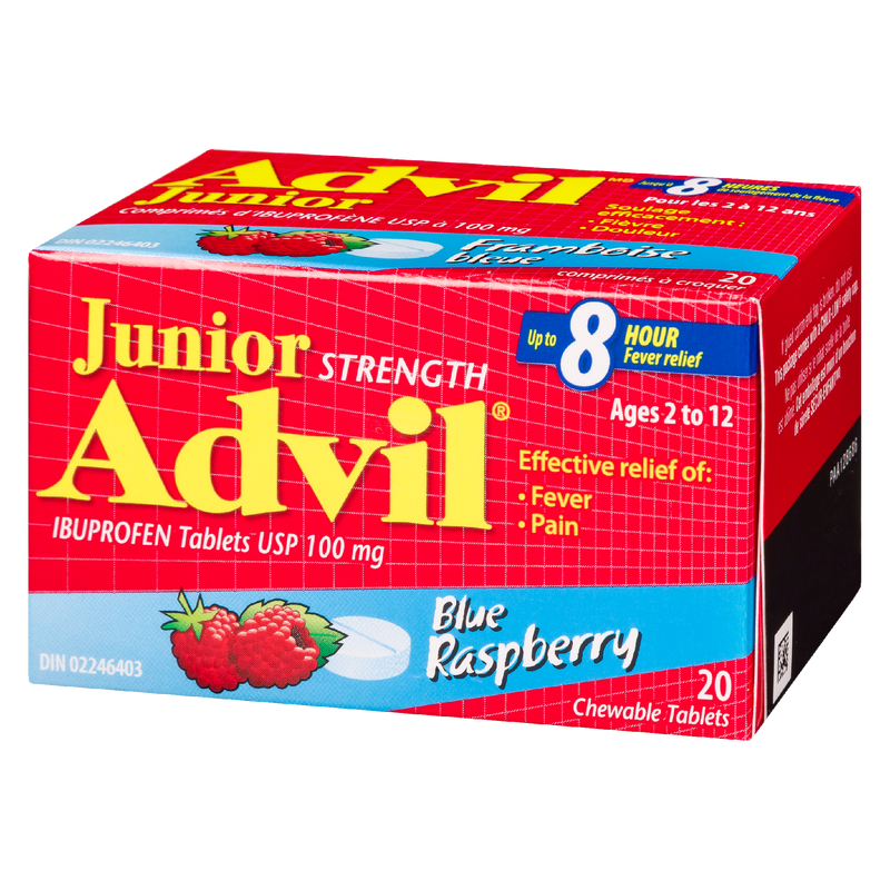 Advil Junior Chewable Tablets 20's (Ages 2–12) 6 Pack