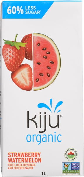 Kiju Organic Juice Strawberry & Watermelon Less  Sugar (12X1L)