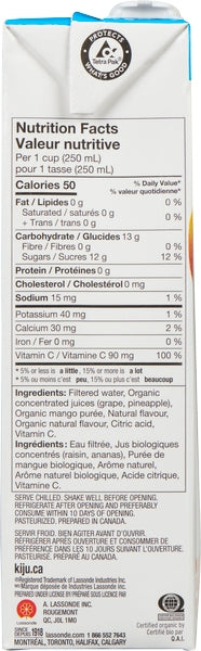 Kiju Organic Juice Mango & Pineapple Less Sugar (12X1L)