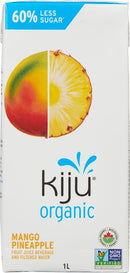 Kiju Organic Juice Mango & Pineapple Less Sugar (12X1L)