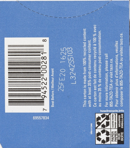 Tazo Tea Bags Black Awake English Breakfast ( 6 X 20'S )