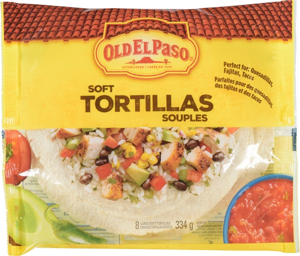 Old El Paso Soft Tortilla Large  ( 18 X 334G )