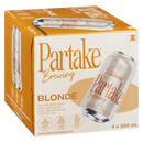 Partake Blonde 4X355ml | Case of 6 | Bulk Beverages