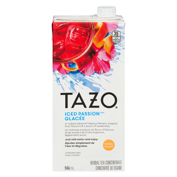 Tazo Concentrate Tea Herbal Iced Passion  ( 6 X 946Ml )