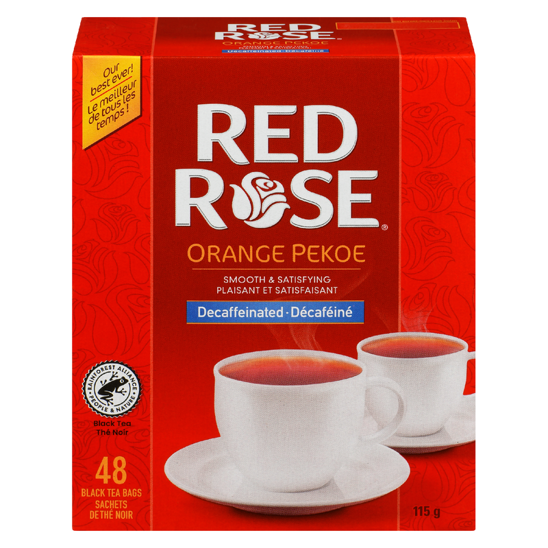 Red Rose Tea Orange Pekoe Decaffeinated ( 8 X 48'S )