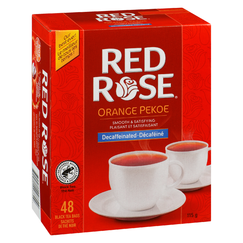 Red Rose Tea Orange Pekoe Decaffeinated ( 8 X 48'S )