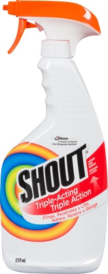 Shout Triple-Acting Laundry Stain Remover  ( 8 X  650ML  )