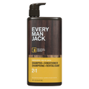 Every Man Jack 2In1 Shampoo Conditioner Sandalwood 473Ml | Case of 6 | Bulk Personal Care