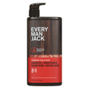 Every Man Jack 2In1 Shampoo and Conditioner Cedarwood 473ML | Case of 6 | Bulk Personal Care
