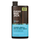 Every Man Jack Body Wash Coconut+Vanilla 500ML | Case of 6 | Bulk Personal Care