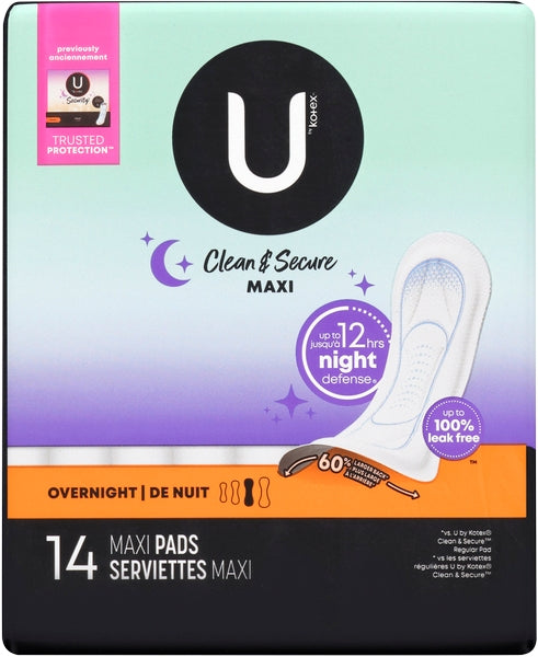 U By Kotex Maxi Pads