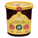 Les Comtes De Provence Respberry Jam 55% Fruit 320ml | Case of 6 Jars | Bulk Jam & Spreads