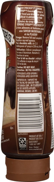 Smucker's Sundae Syrup Topping ( 12 X 428ML )