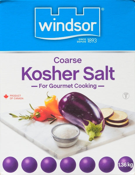 Windsor Kosher Coarse Salt  ( 12 X 1.36Kg )