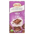 Valor Milk Chocolate No Sugar Added 100g | Case of 17 Bars | Bulk Candy & Chocolate