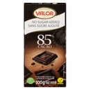 Valor Extra Dark Choclate 85% Cacao 100g No Sugar Added | Case of 17 Bars | Bulk Candy & Chocolate