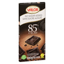 Valor Extra Dark Choclate 85% Cacao 100g No Sugar Added | Case of 17 Bars | Bulk Candy & Chocolate