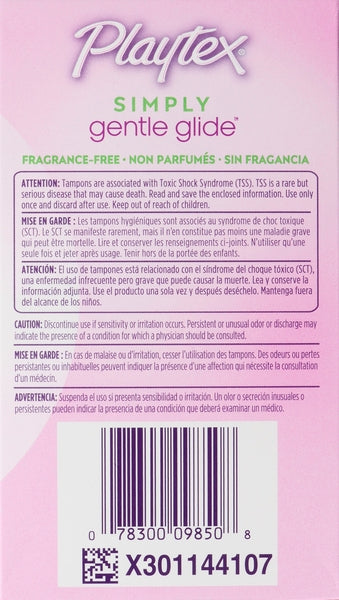 Playtex Plastic Tampons Gentle Glide Super  ( 6 X 36'S )