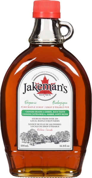 Jakeman's Maple Syrup Organic (12X500ML)