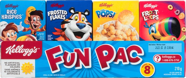 Kelloggs Cereal Assort Fun Pac 8'S (15X210G)