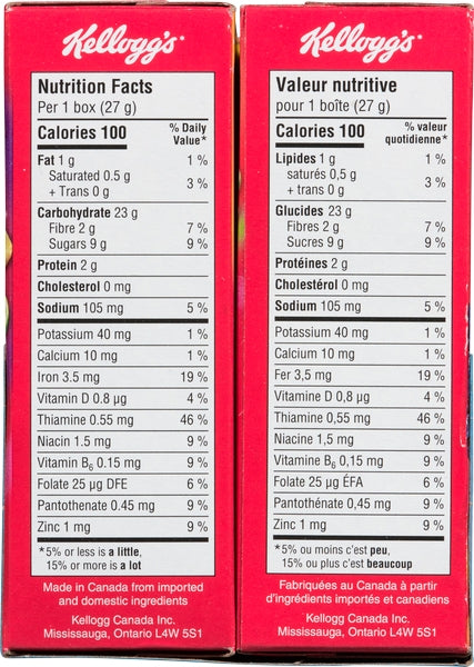 Kelloggs Cereal Assort Fun Pac 8'S (15X210G)