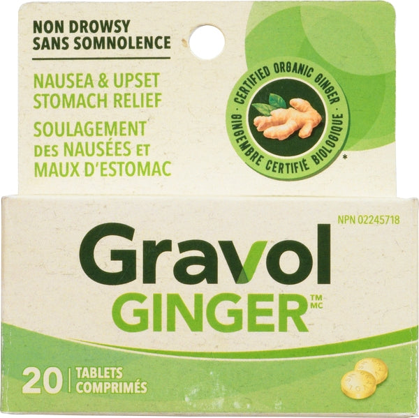 Gravol Caplets Natural Ginger (6X20'S)