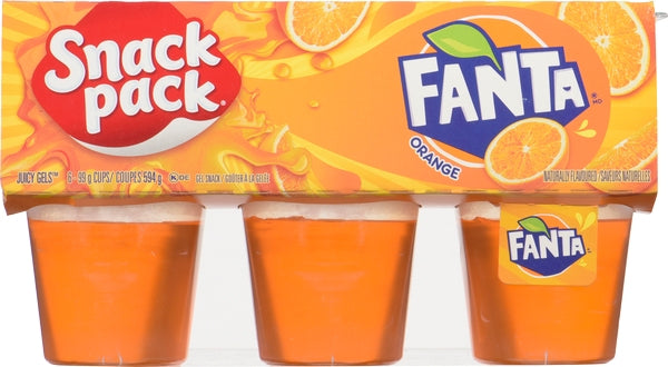 Snack Pack Fanta Orange Gel  ( 8 X 6  X 99G )