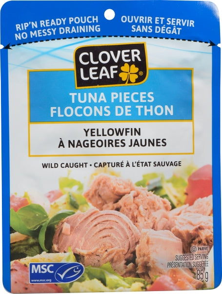 Clover Leaf Tuna Yellowfin Pouch (12X85G)