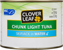 Clover Leaf Light Tuna Skipjack In Water (6 X 1.81KG)