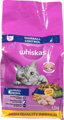 Whiskas Dry Cat Food Hairball Control - Chicken ( 6 X 1.5Kg )