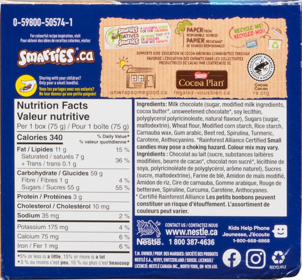 Smarties Chocolate King Size ( 24 X 75G )