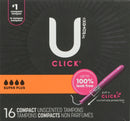 U By Kotex Tampons Super Plus Compact Unscented