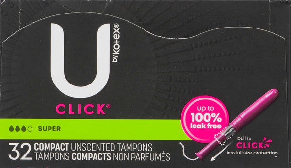 U By Kotex Tampons Super Compact Unscented