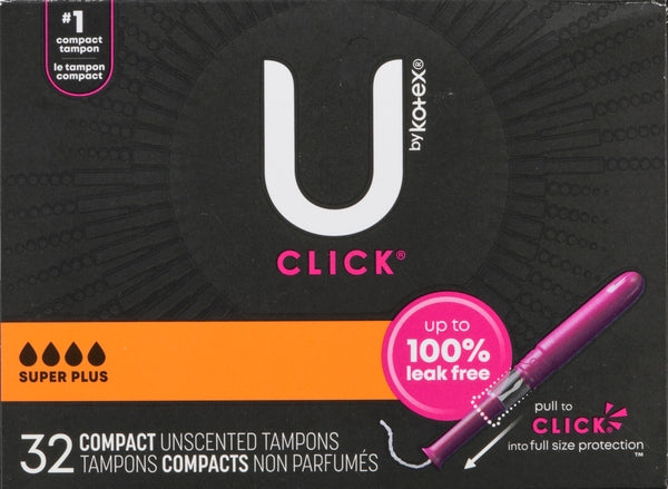 U By Kotex Tampons Super Plus Compact Unscented