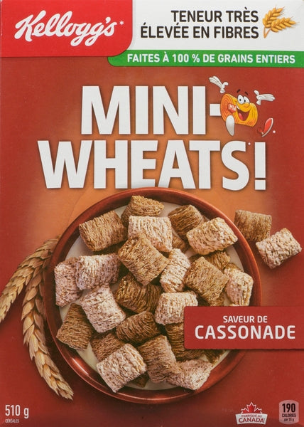 Kelloggs Cereal Mini Wheats Brown Sugar (16X510G)