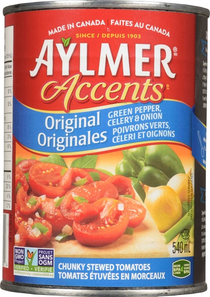 Aylmer Accents Tomatoes – 540ml (24 Pack)