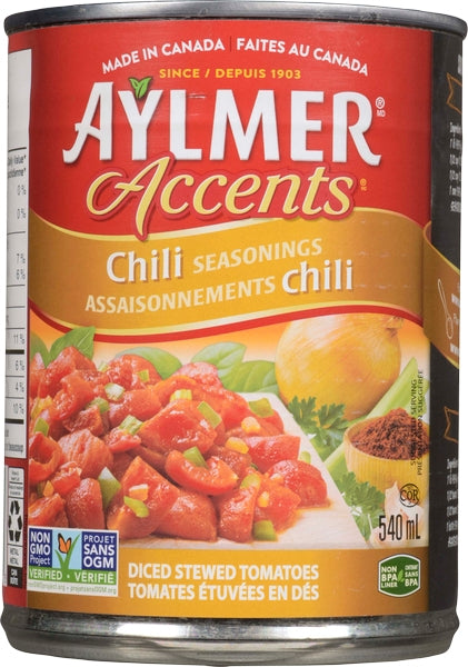 Aylmer Accents Tomatoes – 540ml (24 Pack)