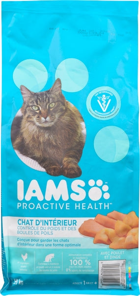 Iams Dry Cat Food Proactive Health Wght & Hrbl - Chicken & Turkey (4X1.59KG)