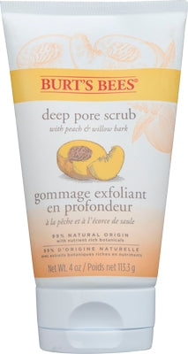 Burts Bees Deep Pore Scrub Peach & Willowbark ( 3 X 110G )