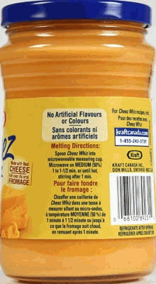 Kraft Cheez Whiz Original Cheese (12X450G)