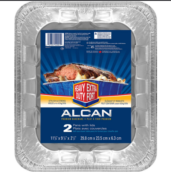 ALCAN Roaster Baker Pan with Lid 12'' (5 × 2’s)