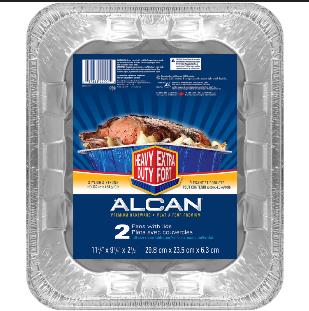 ALCAN Roaster Baker Pan with Lid 12'' (5 × 2’s)