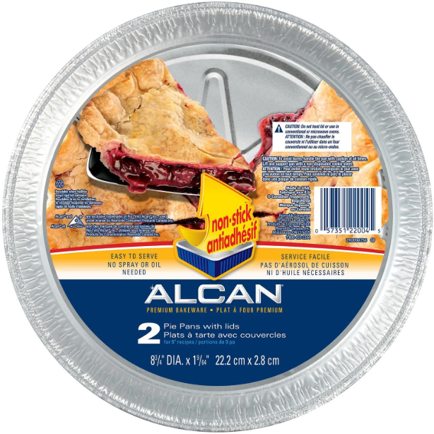 ALCAN Round Pie Pan with Dome 9'' (9 × 2’s)