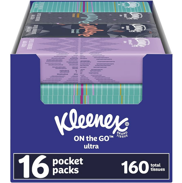 Kleenex Facial Tissue Pocket Pk (12X16X10'S)
